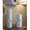 Image de Mauro Ferretti - Vase en céramique Bubbles crème   D.15,5x41 cm OS
