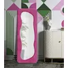 Image de Mauro Ferretti - Miroir Theodor Fuchsia - 60x4x160 cm OS