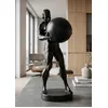 Image de Mauro Ferretti - Statuette en polyrésine Atlas noire/or  18,5x20,5x43,5 cm OS
