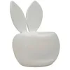 Image de Mauro Ferretti Chaise Bunny blanche en polyéthylène 79 x 57 x 55 cm