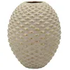 Image de Mauro Ferretti Italian Design Vase Pepipas Ball en céramique Gris/doré Ø 23,5 x 28,5 cm