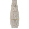 Image de Mauro Ferretti Italian Design Vase en résine Hanoi Ø 17 x 47 cm Couleur White Wash