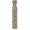 Image de Mauro Ferretti Vase en résine Nairobi Ø 16 x 86 cm, blanc/noir