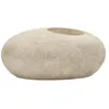 Image de Mauro Ferretti Pot d'extérieur Stone 78,5 x 56 x 33,5 cm en polyrésine grise