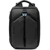 Image de Piquadro   Sac à dos pour ordinateur portable 15,6"   Cuir et tissu technique   Noir   Homme