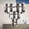 Image de Slamp La Lollo XL suspension LED Ø80cm étain/blanc