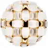 Image de Slamp Mida Lampe Mur/Plafond, Blanc/Or