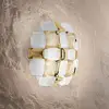 Image de Slamp Mida applique, 32x32 cm, dorée/blanche