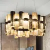 Image de Slamp La Lollo L suspension LED, Ø80cm, dorée