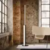 Image de Slamp Lampe sur pied LED Modula torsadée, plissée, noire