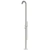 Image de SINED Douche dexterieur en acier inoxydable AISI 316L finition satinee avec douchette arrivee deau chaude et froide connexions dissimulees Douche et accessoires en acier inox 316L ALGHERO INOX
