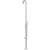 Image de Sined Stintino Douche En Inox 316l Avec Tête De Douche Orientable Et Douchette a Main Inox