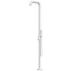 Image de SINED Douche en Acier Inox 316L Blanche Ø 6 cm avec Mitigeur et Douchette 2300 mm Attaches Integrees pour Interieur et Exterieur y compris Ambiances Maritimes Modele DOCCIA CHIA BIANCA