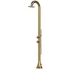 Image de SINED Douche Nautique en Acier Inox 316L Couleur Or avec Douchette Flexible Double Entrees pour Eau Chaude et Froide - Modele Doccia Luna D
