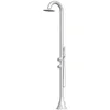Image de SINED Douche En Acier Inoxydable 316l Luna D Bianca Douchette flexible Double raccordement inferieur et lateral Installation a linterieur et a lexterieur Eau chaude et froide avec mitigeur