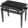Image de Quiklok PB010BK Banquette Piano Noire Assise Velours
