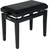 Image de QuikLok PB100BKL Banquette Piano Noir Brillant Assise Simili Cuir