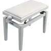 Image de QuikLok PB100WHS Banquette Piano Blanc Mat Assise Simili cuir