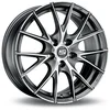 Image de MSW Msw25 Titane mat usiné visage 8 x 18 Et21 5 x 112 hub Alésage 66,6 jantes en alliage
