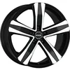 Image de Mak Stone5 T Noir usiné visage 7 x 17 Et55 5 x 112 hub Alésage 66,6 jantes en alliage