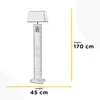 Image de ONLI Lampe sur pied Miriel, hauteur 170 cm, textile, bois