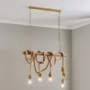 Image de ONLI Suspension Mauli en bois et cordes