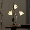 Image de ONLI Lampe à poser Alga, à 3 lampes, fer, verre, florentin