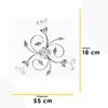 Image de ONLI Plafonnier Lancia, couleur ivoire, à 3 lampes, fer, verre
