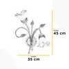 Image de ONLI Applique murale Lancia, couleur ivoire, à 2 lampes, fer, verre