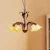Image de ONLI Suspension Lucrezia à 5 lampes, bronze