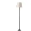 Image de ONLI Lampe sur pied Loris, noir, abat-jour beige sable