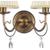 Image de ONLI Applique murale Delia, bronze, à 2 lampes, largeur 25 cm