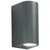 Image de F.A.N. Europe Applique d'extérieur ONE, anthracite Hauteur 13 cm Métal IP54, à 2 lampes.