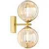 Image de Luce Ambiente Design Applique murale HONEY, hauteur 34 cm, couleur laiton/crème, à 2 lampes