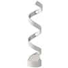 Image de Fan Europe HELIX Lampe de table LED Swirl Blanc, Argent 960lm 3000K 14,5x66cm