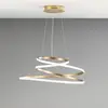 Image de Luce Ambiente Design Suspension LED COASTER, dorée, Ø 60 cm, métal, CCT