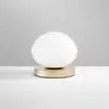 Image de Eco-Light Lampe à poser Ripple, doré/opale, Ø 18 cm