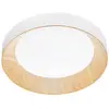 Image de Luce Ambiente Design Plafonnier LED Arka, Ø 40 cm, blanc/aspect bois, métal, CCT