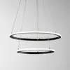 Image de Luce Ambiente Design Suspension LED Axis, Ø 60/40 cm, noir, métal, CCT, RVB