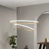 Image de Luce Ambiente Design Suspension LED Axis, Ø 80/60 cm, dorée, métal, CCT