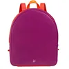 Image de DUDU Petit Sac à Dos Femmes coloré d'été en Cuir Souple Sac à Dos Multicolore avec Deux Fermetures Zip Fuchsia