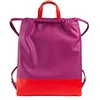 Image de DUDU Sac à Dos en Cuir pour Femme de Sport à la Mode Sac avec Cordon de Serrage et épaulières Fines en Cuir Fuchsia