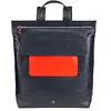 Image de DUDU Sac à Dos pour Homme et Femme, Sac à Dos Souple Casual en Cuir véritable avec Fermeture éclair, Grand Sac à Dos coloré pour Le Travail et Les Loisirs Navy
