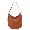 Image de DUDU Sac à bandoulière en Cuir Souple pour Femmes, Sac Hobo avec Fermeture èclaire, Grand Sac à bandoulière de Couleur réglable Cannelle