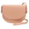Image de DUDU Petit Sac à Bandoulière en Cuir Femmes, Sac à Main Compact et Plat avec Fermeture à Bouton, Bandoulière Ajustable Rose poudré