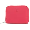 Image de DUDU Petit Porte-Monnaie en Cuir coloré pour Hommes et Femmes avec Fermeture éclair, Pochettes pour Cartes, Portefeuille Compact Framboise