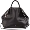 Image de DUDU Élégant Sac à Main avec bandoulière porté épaule pour Femme en Cuir véritable, Sac à Main avec Deux poignées et Fermeture éclair Rose Noir