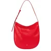 Image de DUDU Sac à bandoulière en Cuir Souple pour Femmes, Sac Hobo avec Fermeture èclaire, Grand Sac à bandoulière de Couleur réglable Rouge Flamme