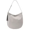 Image de DUDU Sac à bandoulière en Cuir Souple pour Femmes, Sac Hobo avec Fermeture èclaire, Grand Sac à bandoulière de Couleur réglable Perla