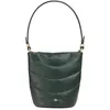 Image de DUDU Sac d'épaule avec bandoulière matelassée en Cuir Nappa pour Femme, Petit Sac avec Fermeture éclair, Design élégant Mangrove